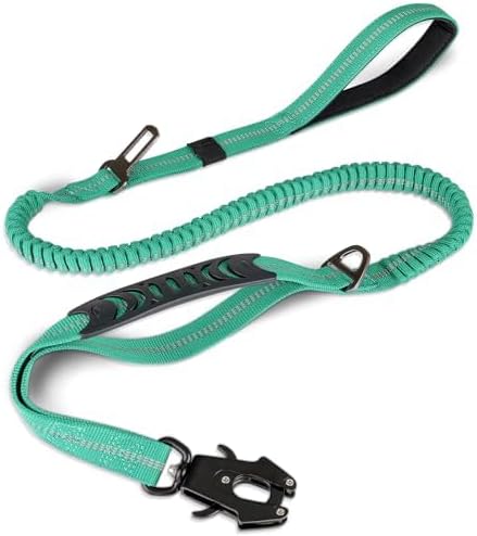 Heavy-Duty Tactical Dog Leash with Frog Clip & Shock-Absorbing Bungee