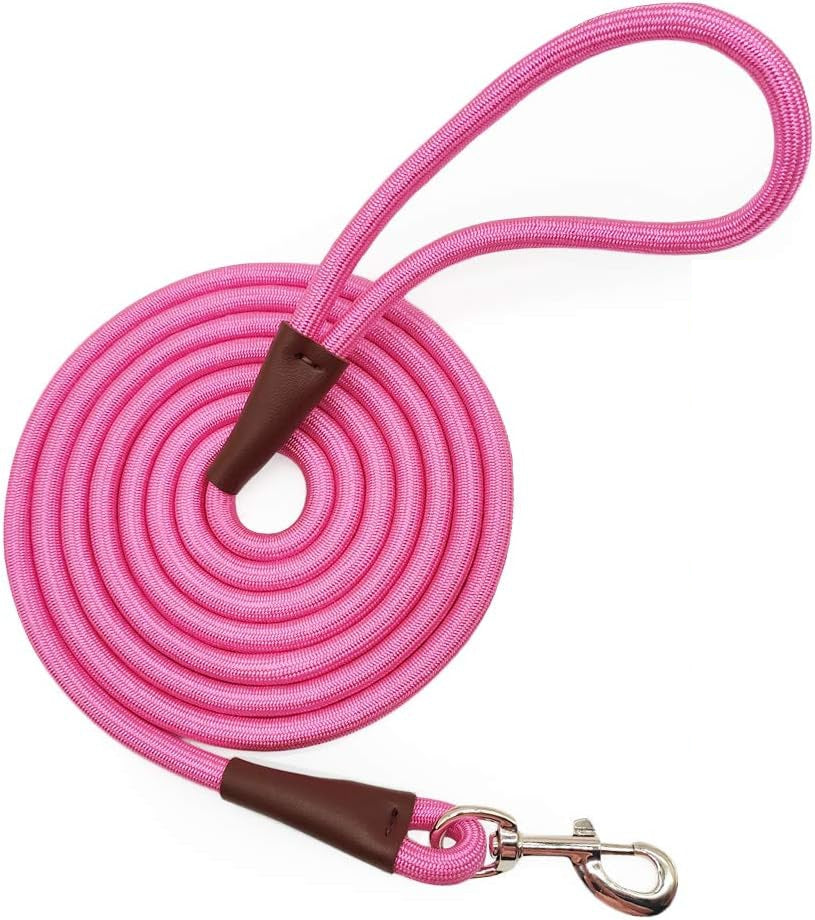 Heavy-Duty Rope Dog Leash with Comfortable Grip & Tangle-Free Clip