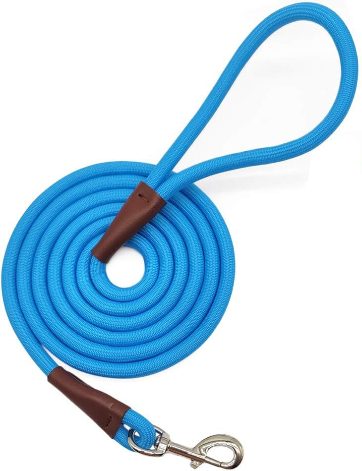 Heavy-Duty Rope Dog Leash with Comfortable Grip & Tangle-Free Clip