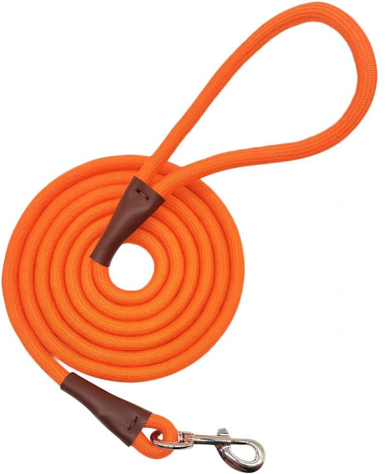 Heavy-Duty Rope Dog Leash with Comfortable Grip & Tangle-Free Clip