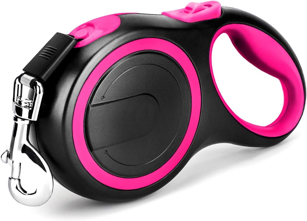 16FT Retractable Dog Leash for Small & Medium Dogs | Tangle-Free & Easy-Control Design