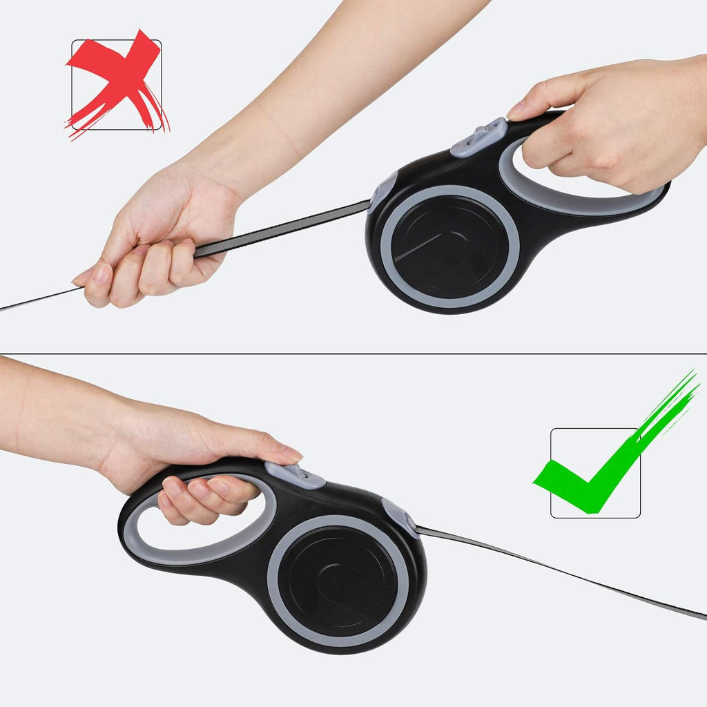 16FT Retractable Dog Leash for Small & Medium Dogs | Tangle-Free & Easy-Control Design