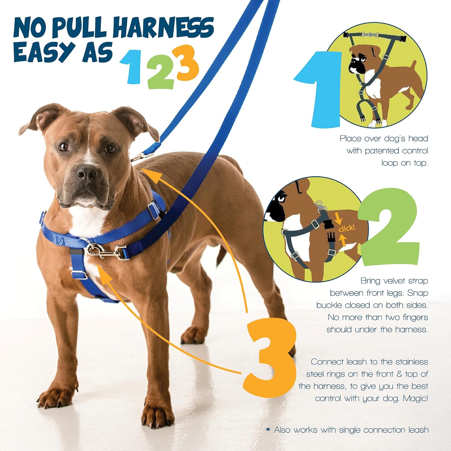 Freedom No-Pull Dog Harness for Comfortable & Controlled Walks