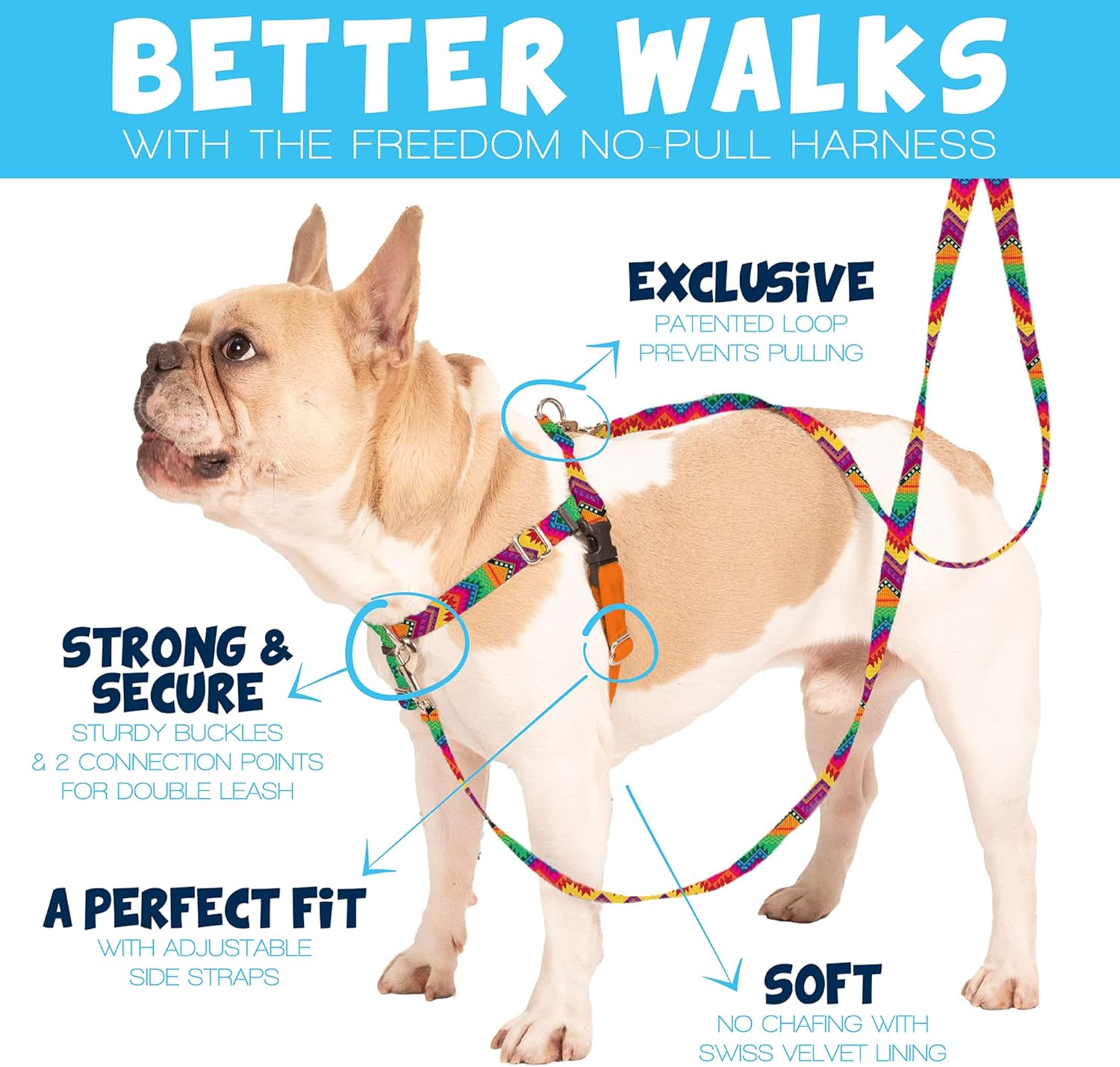 Freedom No-Pull Dog Harness for Comfortable & Controlled Walks