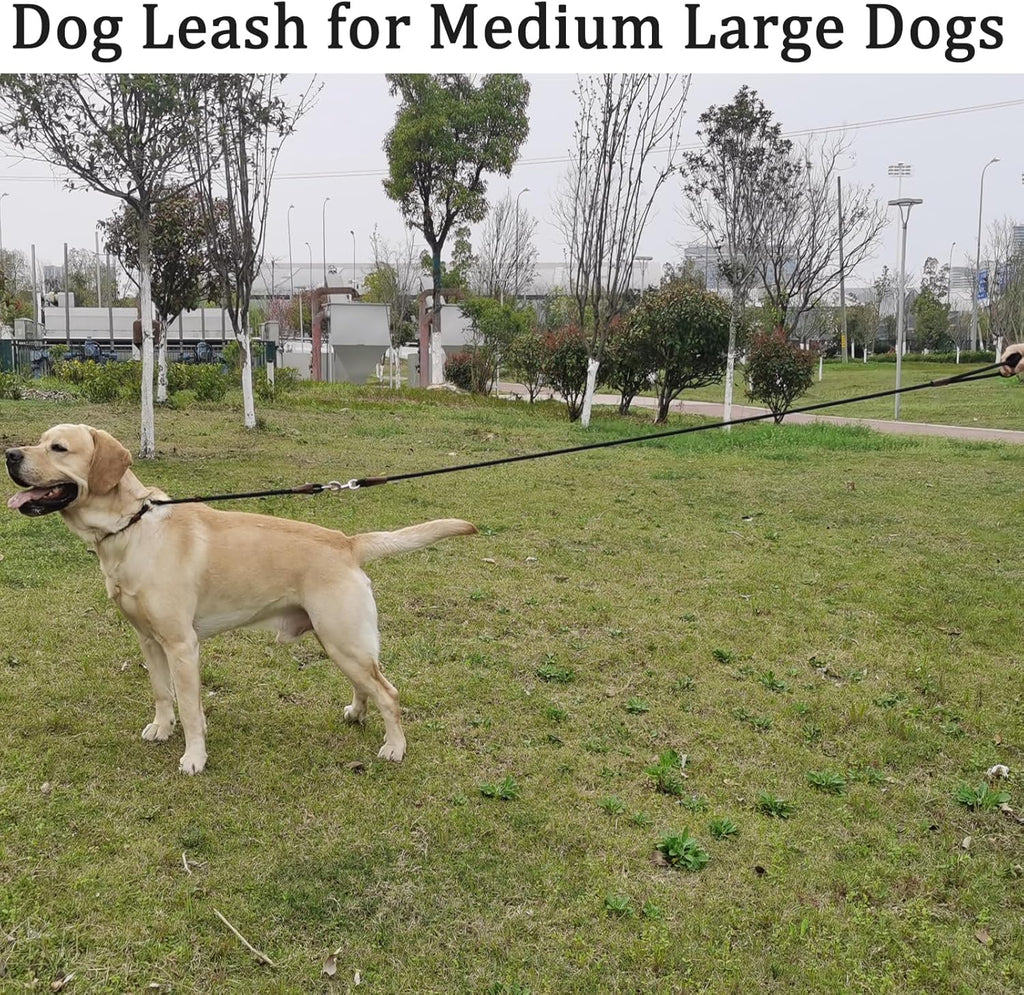 Heavy-Duty Rope Dog Leash with Comfortable Grip & Tangle-Free Clip