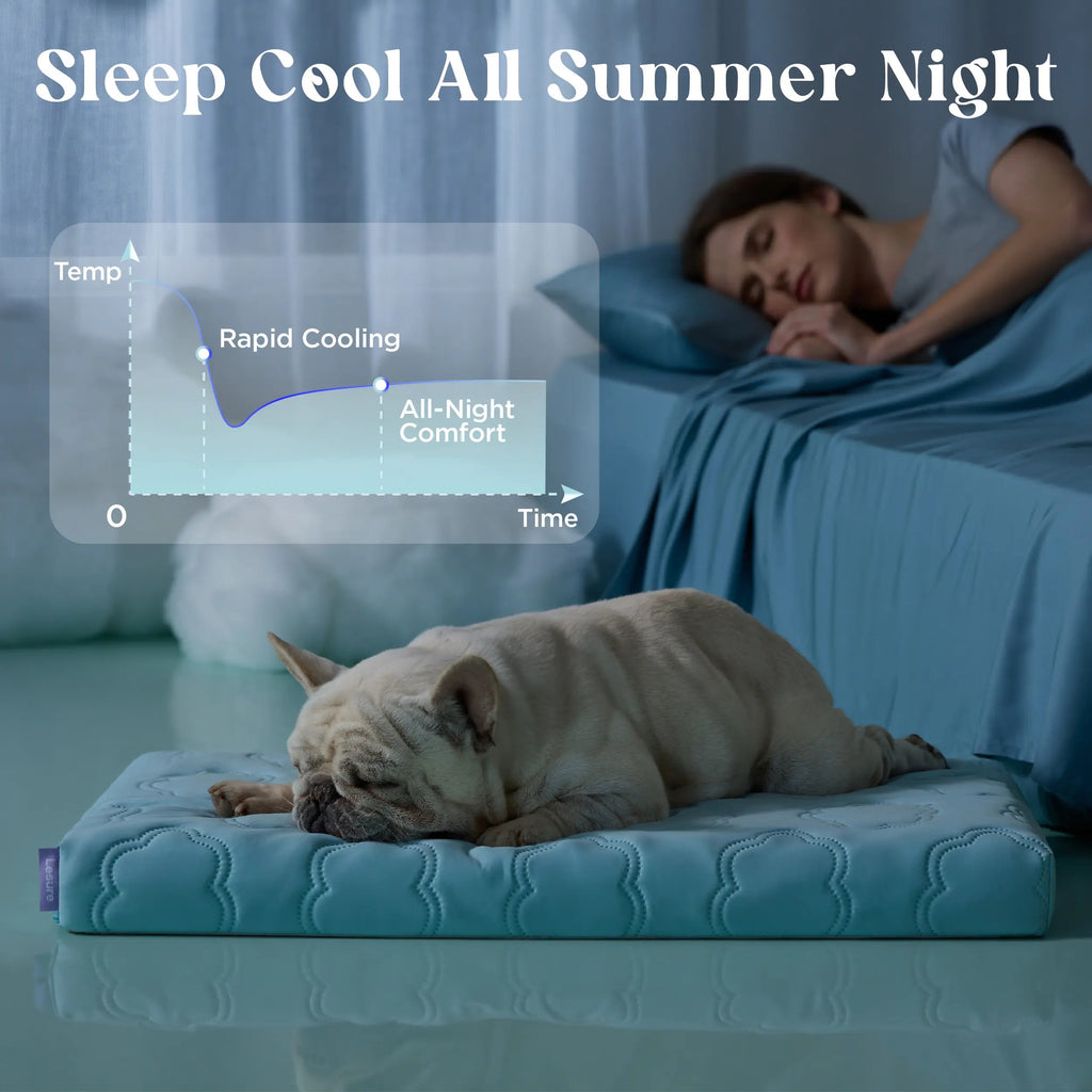 Cooling Orthopedic Dog Bed Instant Cooling Comfort & Supportive Sleep for Your Dog
